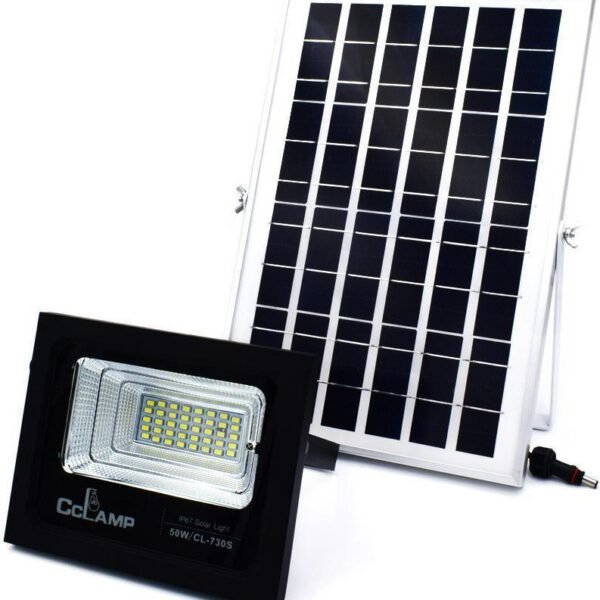 Ηλιακός προβολέας LED 50w αδιάβροχος με πάνελ CL-730S