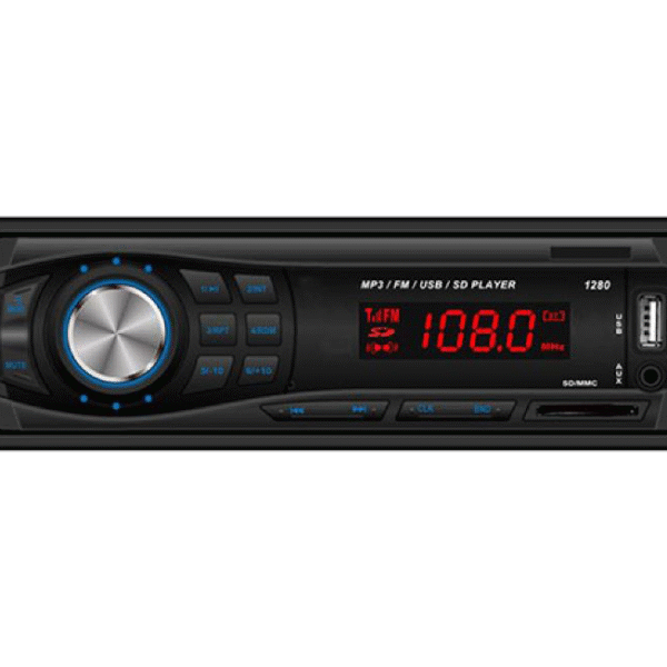 MP3 Player αυτοκινητου με USB/SD/AUX, ραδιόφωνο & χειριστήριο CDX-1280BT