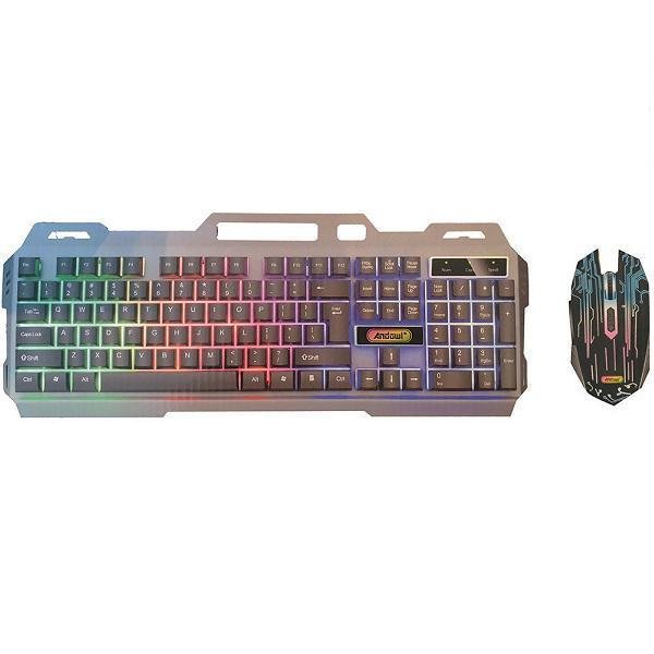 Σετ Πληκτρολόγιο Ποντίκι  Andowl Q808 Αγγλικό US