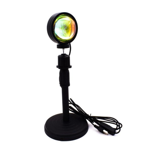 Sunset Lamp Επιτραπέζιο Φωτιστικό Προβολής ηλιοβασίλεμα OEM YD-009 - Μαύρο