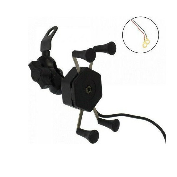 ΜΕΤΑΛΛΙΚΗ ΒΑΣΗ ΚΙΝΗΤΟΥ ΓΙΑ ΜΟΤΟΣΥΚΛΕΤΑ ΜΕ ΘΥΡΑ USB ΓΙΑ ΦΟΡΤΙΣΗ CD-3072