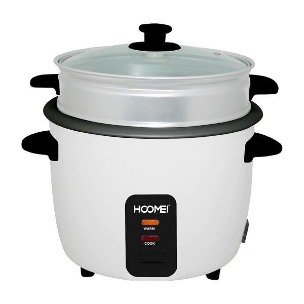 Βραστήρας Ρυζιού 400W με Χωρητικότητα 1lt Hoomei HM-5308 Λευκό