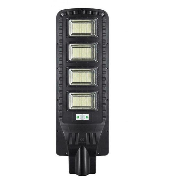 Ηλιακό φωτιστικό δρόμου LED 180w με ανιχνευτή κίνησης FO-55180 Μαύρο