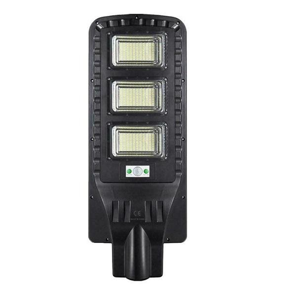 Ηλιακό φωτιστικό δρόμου LED 120w με ανιχνευτή κίνησης FO-55120 Μαύρο