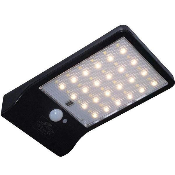 Αδιάβροχο Ηλιακό φωτιστικό τοίχου 10w IP65 Universo SO-E10W Μαύρο