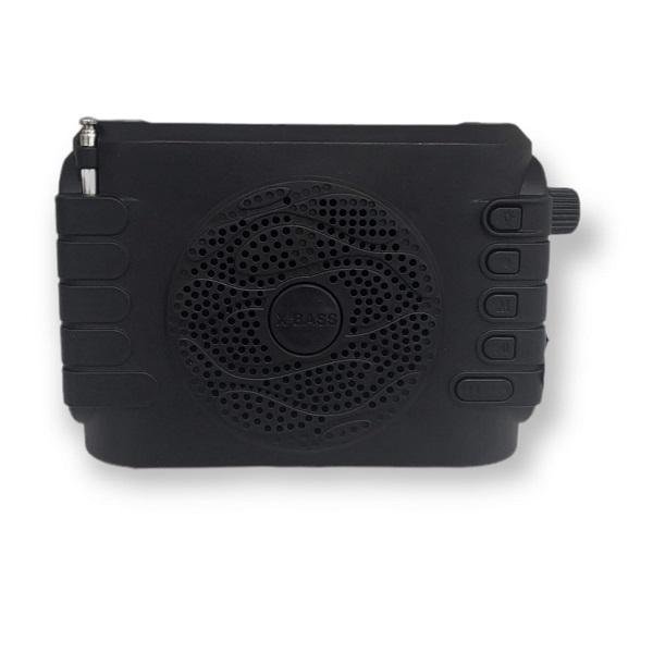 Φορητό ηχείο με ηλιακή φόρτιση και μικρόφωνο 5W 1200mAh ZQS302K Μαύρο