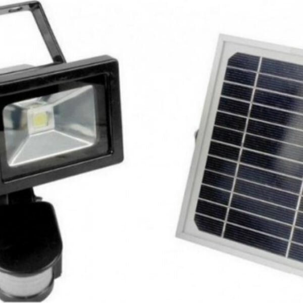 ΗΛΙΑΚΟΣ ΠΡΟΒΟΛΕΑΣ LED 20W ME ΑΝΙΧΝΕΥΤΗ ΚΙΝΗΣΗΣ ΚΑΙ ΦΩΤΟΒΟΛΤΑΙΚΟ ΣΥΛΛΕΚΤΗ PR-SOLAR-20