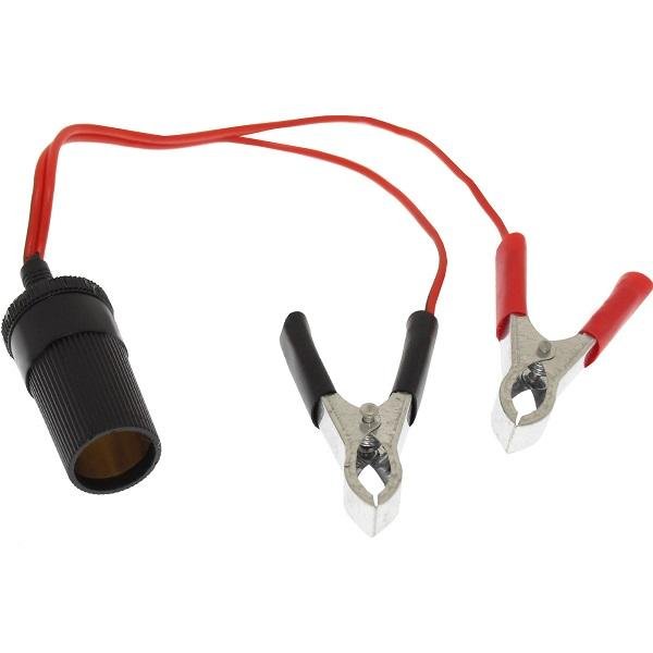 Αντάπτορας/πρίζα αναπτήρα αυτοκινήτου 12V με κροκοδειλάκια W14257 RCHANG