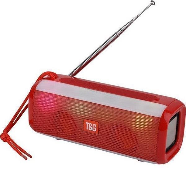 878 T&G TG-144T Ηχείο Bluetooth 10W με Ραδιόφωνο Red