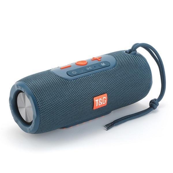 SYA001833801B Φορητό ασύρματο ηχείο Bluetooth HiFi 2x5W T&G TG341 TWS Μπλε