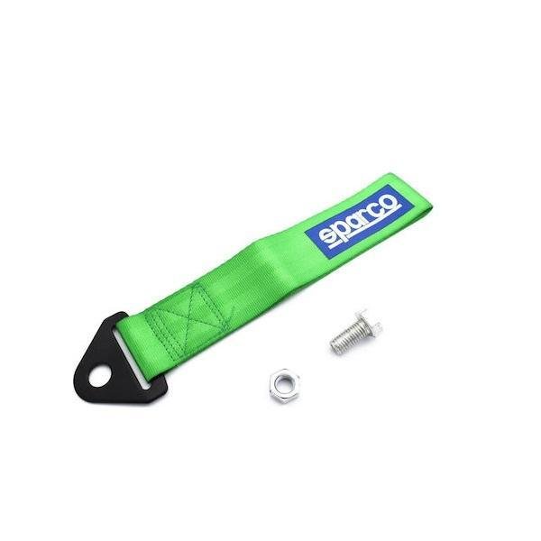 Αγωνιστικός Ιμάντας Ρυμούλκησης Τύπου Tow Hook Σπαρκο - Πράσινο