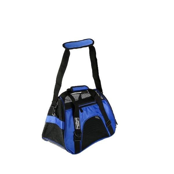 Nunbell Pet Τσάντα Μεταφοράς Σκύλου Μαύρο-Μπλε 43x20x30cm