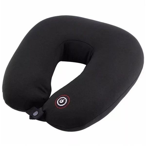 Guee Massager- Μαξιλάρι αυχένα με δόνηση, σε μαύρο χρώμα