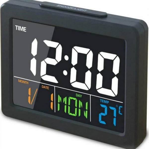 Ψηφιακό Ρολόι Επιτραπέζιο με Ξυπνητήρι GH-2000WJ Μαύρο