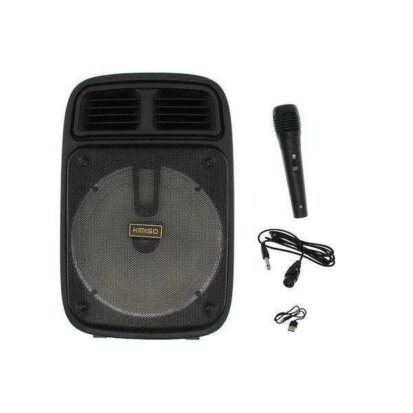 Σύστημα Karaoke με Ενσύρματo Μικρόφωνo Kimiso KMS-3383 σε Μαύρο Χρώμα