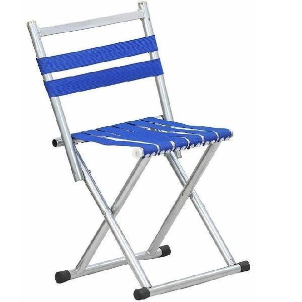 Summer Time Καρέκλα Παραλίας με Μεταλλικό Σκελετό 30x30x69εκ. σε Μπλε Χρώμα