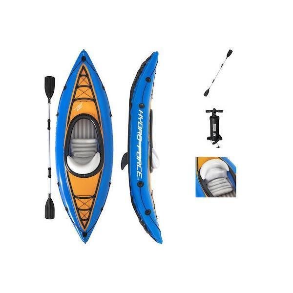 Bestway Hydro Force 65115 Φουσκωτό Kayak Θαλάσσης 1 Ατόμου Μπλε