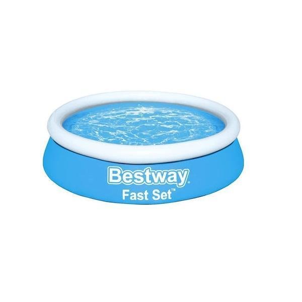 Bestway Fast Set Πισίνα PVC Φουσκωτή Στρογγυλή 183x183x51εκ.