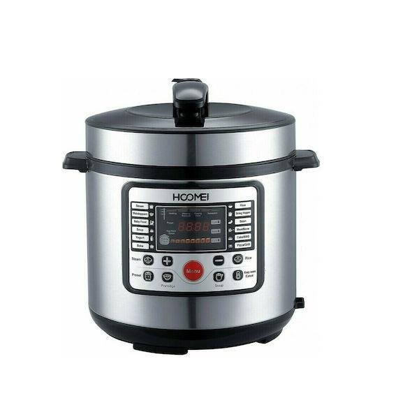 Hoomei HM-5322 Πολυμάγειρας 900W με Χωρητικότητα 5lt Ασημί