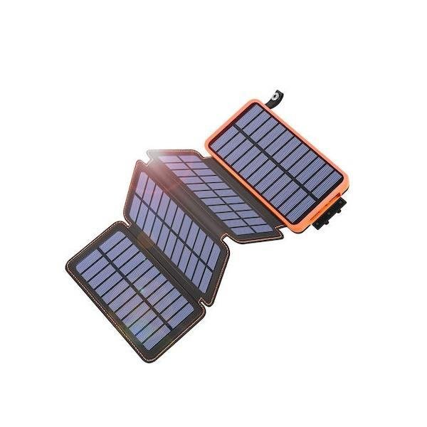 Foldable Ηλιακό Power Bank 20000mAh Μαύρο