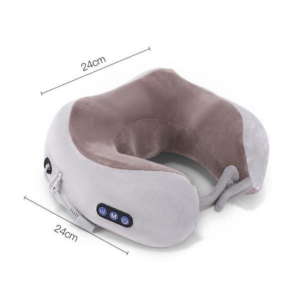Ηλεκτρικό μασάζ λαιμού , διαμορφωμένο μαξιλάρι, πολυλειτουργικό φορητό, αυχενικό μασάζ γκρι