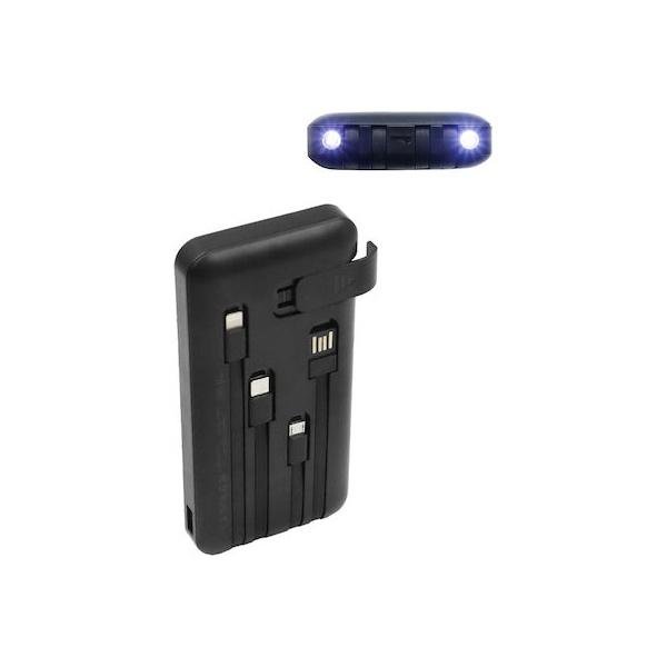 Treqa TR-946 Ηλιακό Power Bank 10000mAh με Θύρα USB-A Μαύρο