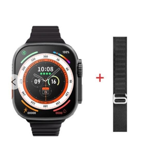 Smart Watch 8 Ultra Apple Watch Ultra IWO Watch Ultra NFC Smartwatch Series 8 Bluetooth Call 2,08 ιντσών ασύρματο ρολόι γυμναστικής μαύρο
