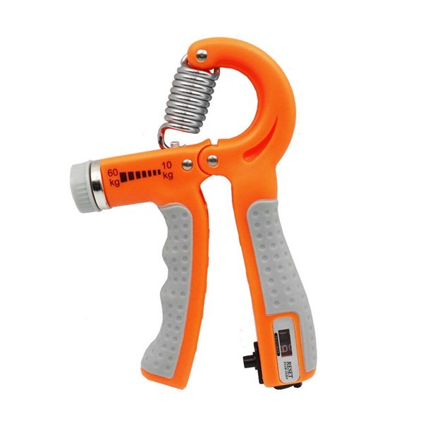 Ταναλάκι Χεριών Γκρι με Ρυθμιζόμενη Αντίσταση έως 60kg και Μετρητή CX-31 Πορτοκαλί 41168932
