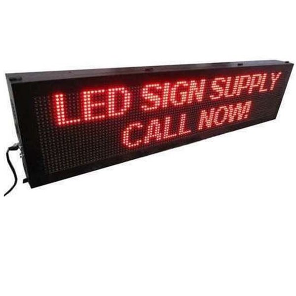 Κυλιόμενη Πινακίδα LED Μονής Όψης IP20 200x72cm Κόκκινο 29479707