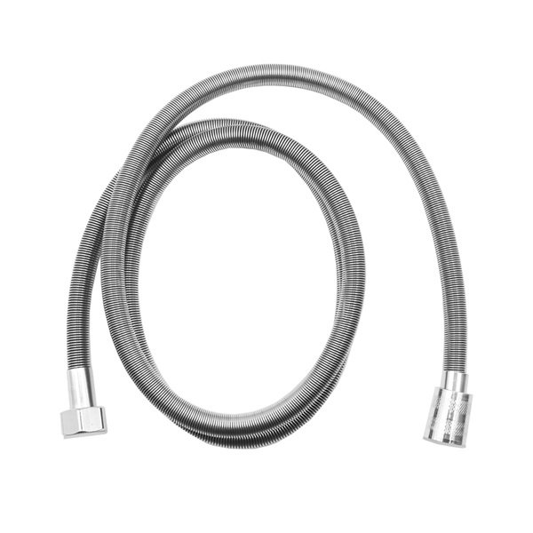 Σπιράλ Ντουζ Inox 140cm Ασημί  KS-K-549