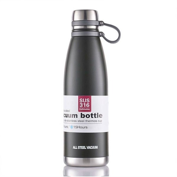 Factory Μπουκάλι Θερμός Μαύρο 600ml JB-6063