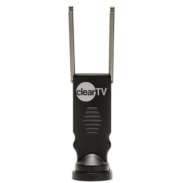 Clear TV Digital HD Antenna Εσωτερική Κεραία Τηλεόρασης (απαιτεί τροφοδοσία) σε Μαύρο Χρώμα Σύνδεση με Ομοαξονικό (Coaxial) Καλώδιο  20621147