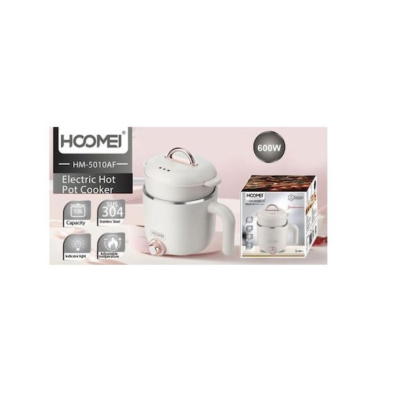 Hoomei HM-5010AF Πολυμάγειρας 600W με Χωρητικότητα 1lt Λευκός