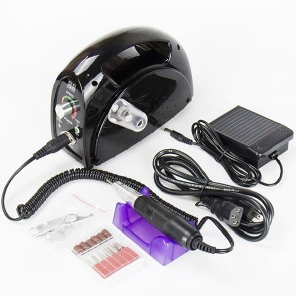 ZS-702 Τροχός Νυχιών Ρεύματος 30000rpm με Πεντάλ σε Μαύρο Χρώμα 65W  18465291