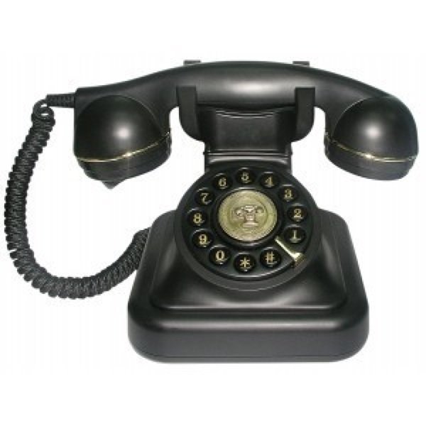 Telco Vintage 20 Ενσύρματο Τηλέφωνο Ρετρό Μαύρο  1914956