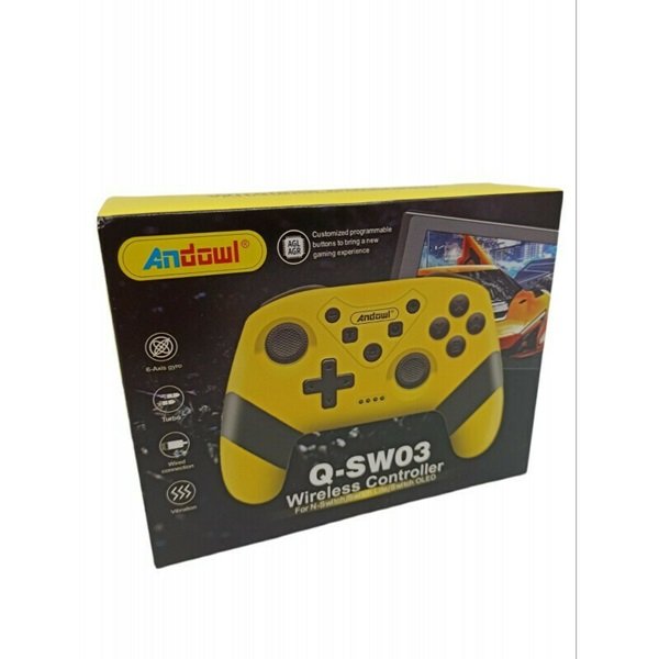 Andowl Q-SW03 Ασύρματο Gamepad για Switch Κίτρινο  34929660