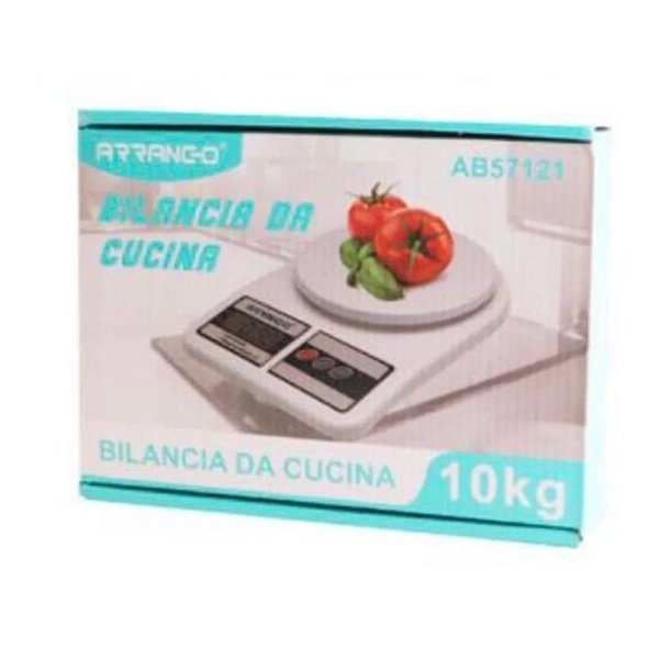 Arrango Ψηφιακή Ζυγαριά Κουζίνας 1gr/10kg Λευκή  AB57121