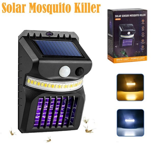 W792-1 Επιτοίχιο Ηλιακό Φωτιστικό Ψυχρό Λευκό 6000K με Αισθητήρα Κίνησης και Φωτοκύτταρο 42674656