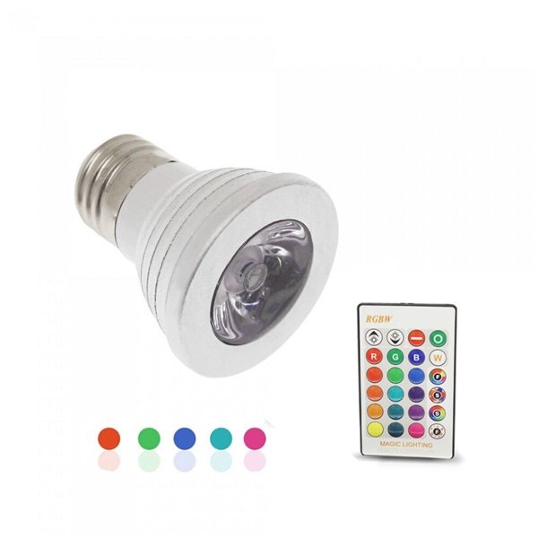 Λάμπα LED για Ντουί E27 RGBW 450lm  E744F91C29EC
