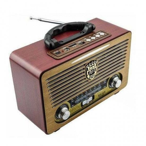 Meier M-115BT Retro Επιτραπέζιο Ραδιόφωνο Επαναφορτιζόμενο με USB Καφέ  35838258