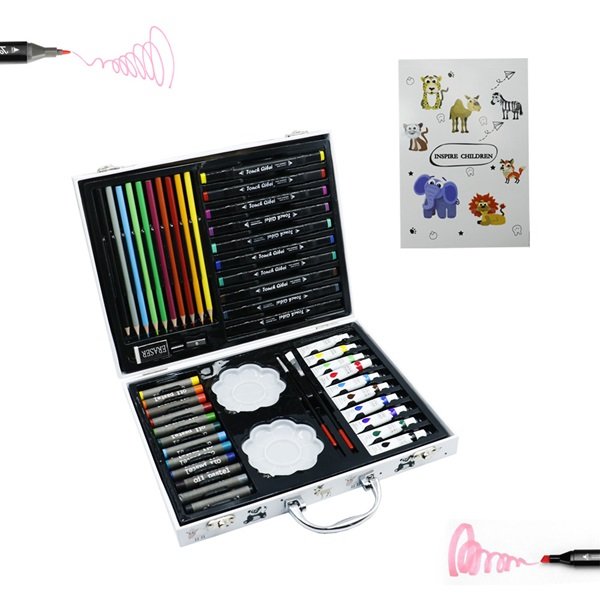 Σετ Ζωγραφικής σε Βαλιτσάκι Ξύλινο 50x30cm 49τμχ  44237607