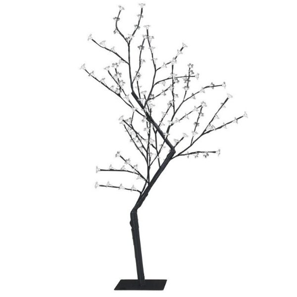 Φωτιζόμενο Χριστουγεννιάτικο Διακοσμητικό Μεταλλικό Δεντράκι Ρεύματος Λευκό Δέντρο 310-00-09