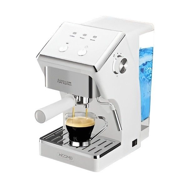 Hoomei HM-5785W Μηχανή Espresso 1050W Πίεσης 15 Bar Λευκή
