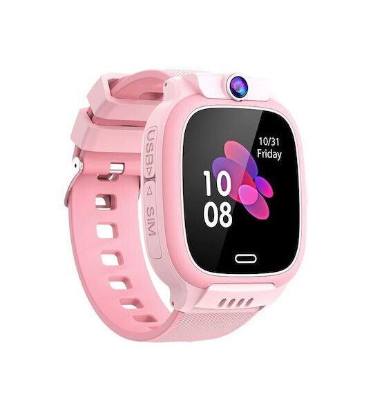 y31 Y31 Παιδικό Smartwatch με Λουράκι από Καουτσούκ/Πλαστικό Ροζ 21725