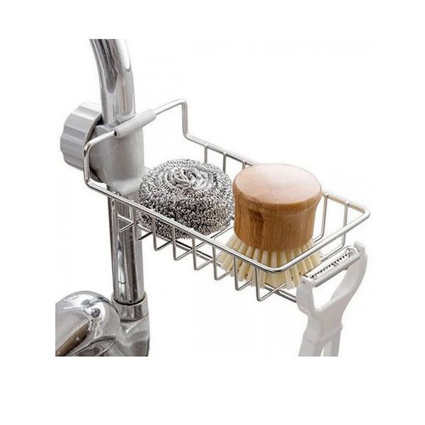 Θήκη για σφουγγάρι Μεταλλικό σε Ασημί Χρώμα 23521-333