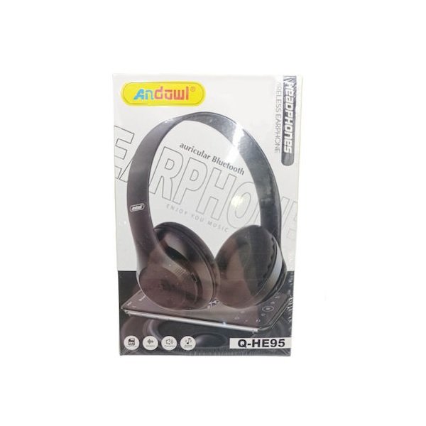 Andowl Q-HE95 Ασύρματα Bluetooth On Ear Ακουστικά Μαύρα
