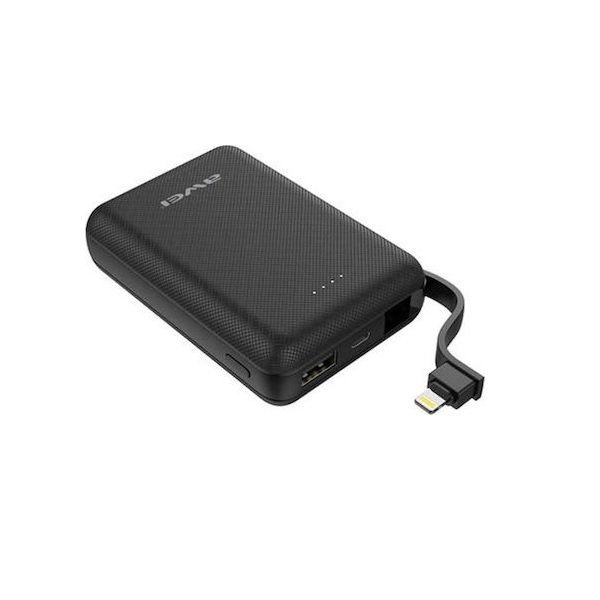 Awei P45K Power Bank 10000mAh με Θύρα USB-A Μαύρο