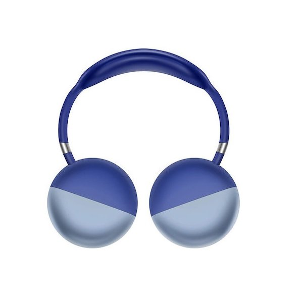 Andowl Q-MAX11 Ασύρματα Bluetooth On Ear Ακουστικά με 8 ώρες Λειτουργίας Μπλε