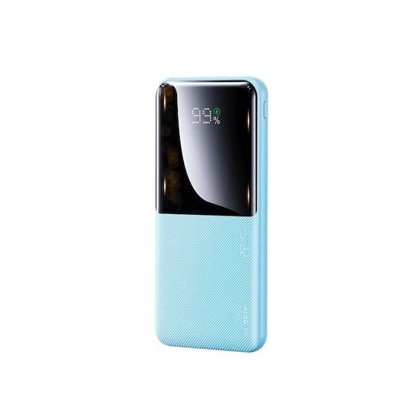 Remax RPP-622 Power Bank 10000mAh με 2 Θύρες USB-A και Θύρα USB-C Power Delivery Γαλάζιο