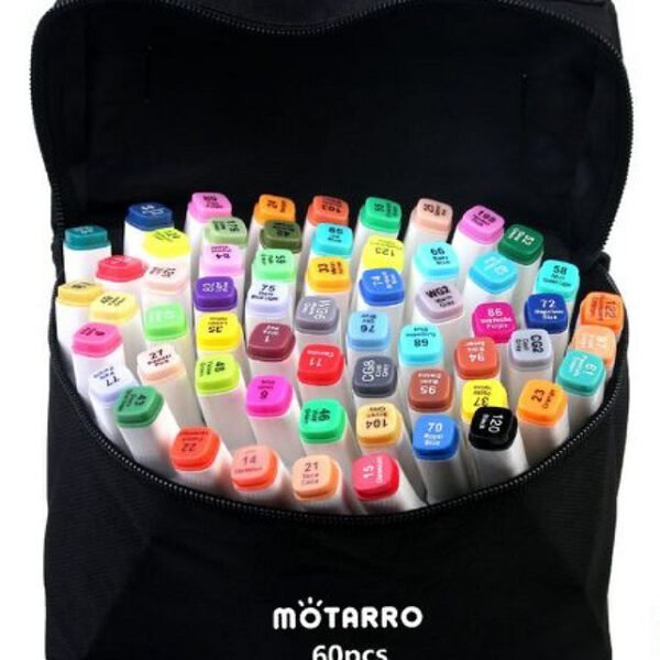 Motarro Double-Sided Μαρκαδόροι Ζωγραφικής με Διπλή Μύτη σε 60 Χρώματα 37276063